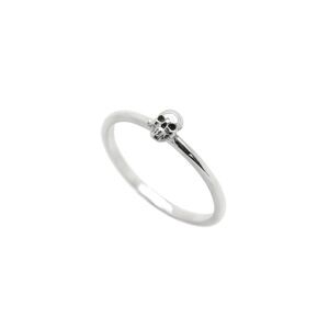 INDIGO MINIMALIST SIMPLE GOTHIC SKULL 925 STERLING SILVER RING